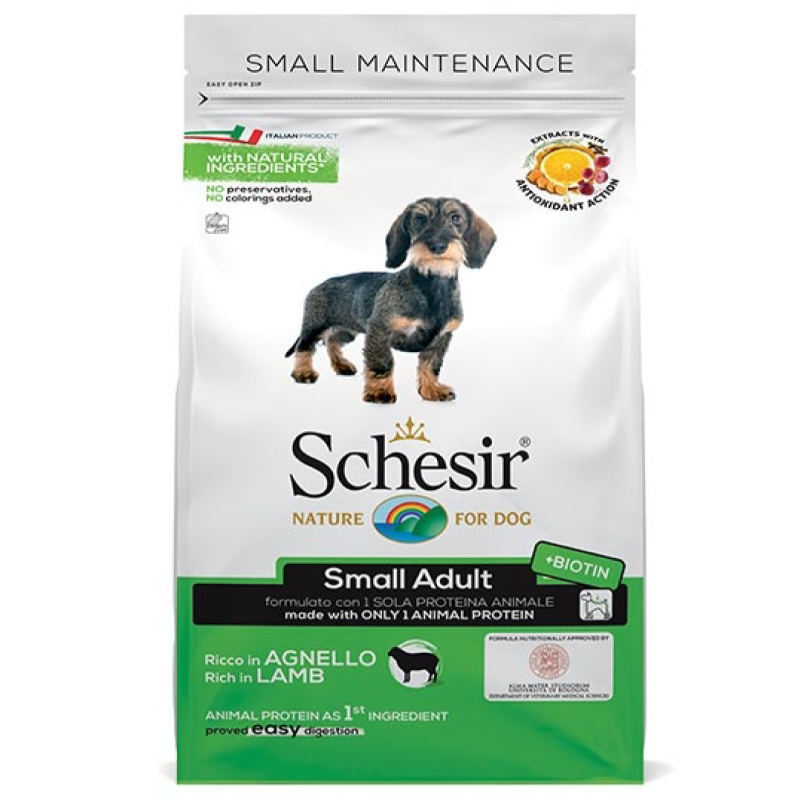 CANE SCHESIR ADULT 800GR SMALL AGNELLO