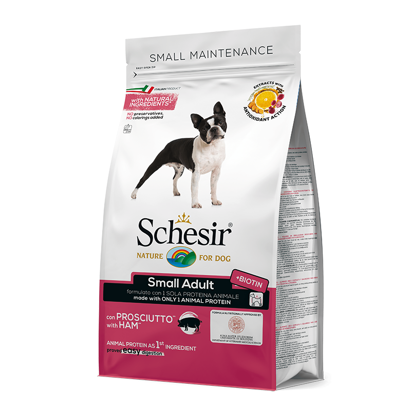 CANE SCHESIR ADULT 800GR SMALL PROSCIUTTO