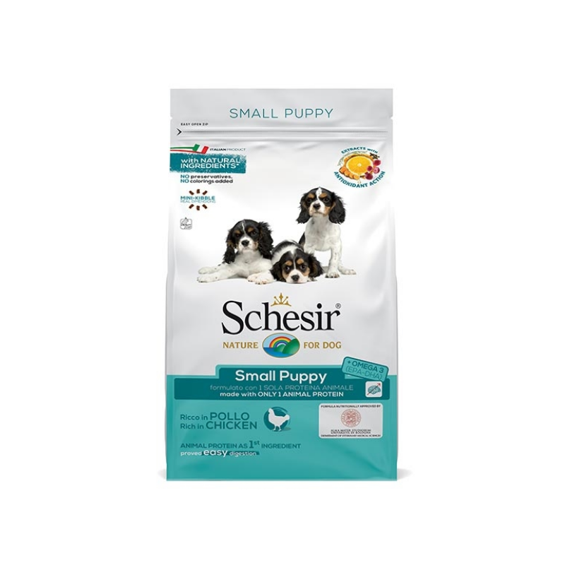 CANE SCHESIR PUPPY 800GR SMALL POLLO