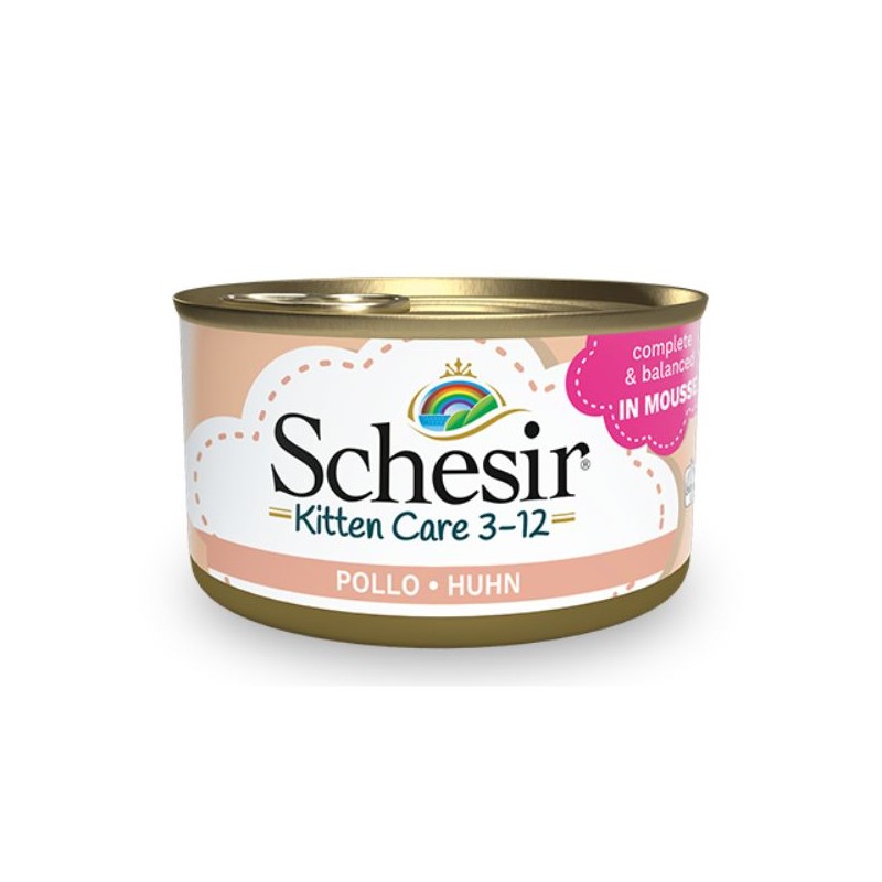 GATTO SCHESIR KITTEN 85GR MOUSSE POLLO