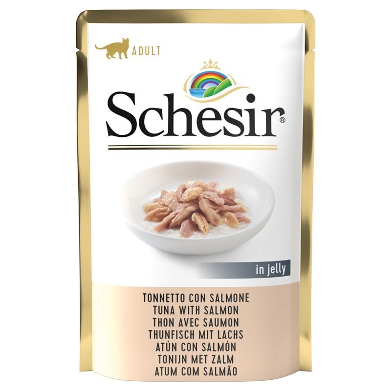 GATTO SCHESIR 85GR BUSTA TONNETTO SALMONE