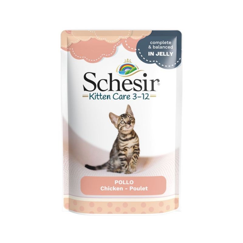 GATTO SCHESIR 85GR BUSTA KITTEN POLLO