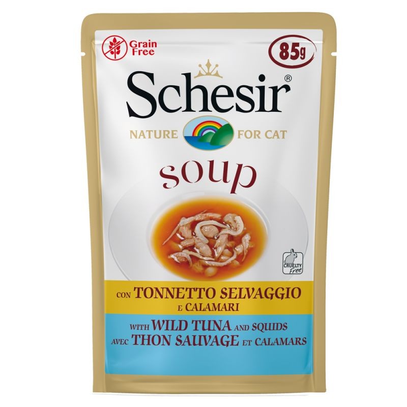 GATTO SCHESIR SOUP 85GR TONNO CALAMARI