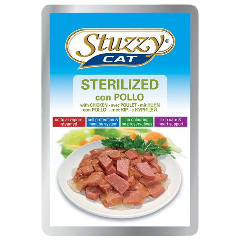 GATTO STUZZY STERILISED 85GR BUSTA POLLO