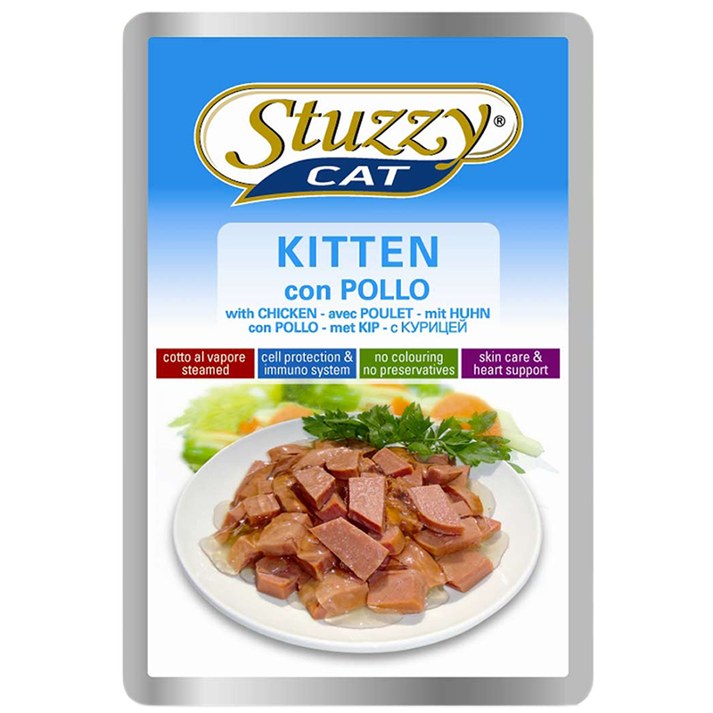 GATTO STUZZY KITTEN 85GR BUSTA POLLO