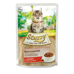 GATTO STUZZY ADULT 85GR BUSTA MANZO