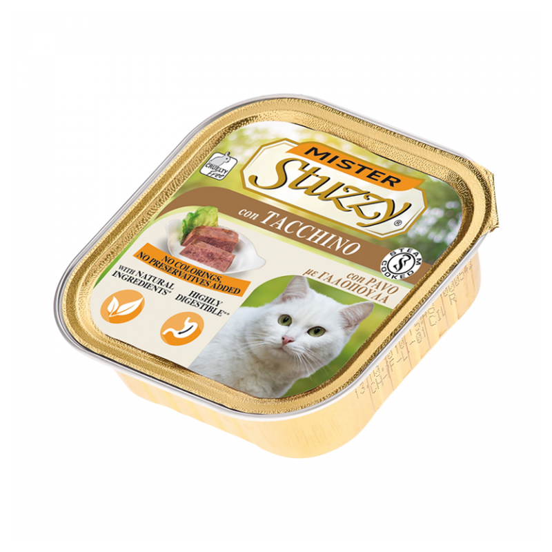 GATTO MISTER STUZZY 100GR VASCHETTA TACCHINO