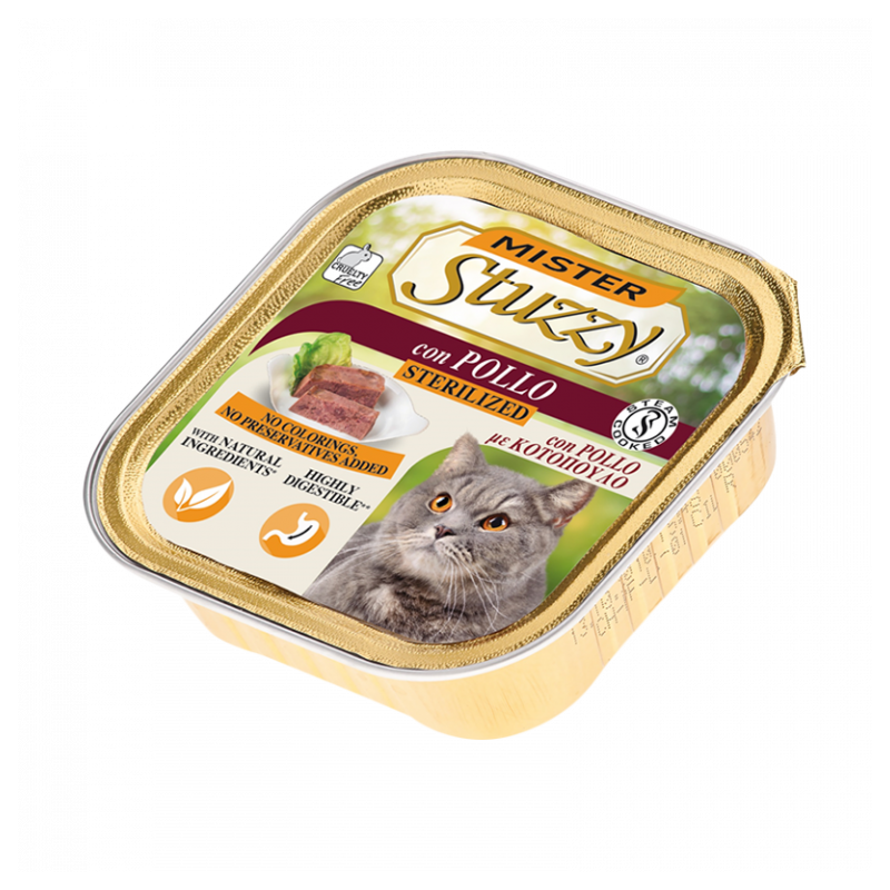 GATTO MISTER STUZZY 100GR VASCHETTA STERILIZED POLLO