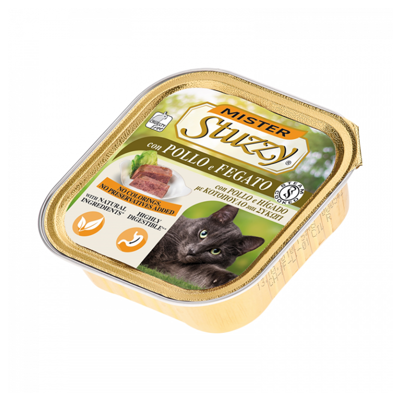 GATTO MISTER STUZZY 100GR VASCHETTA POLLO E FEGATO