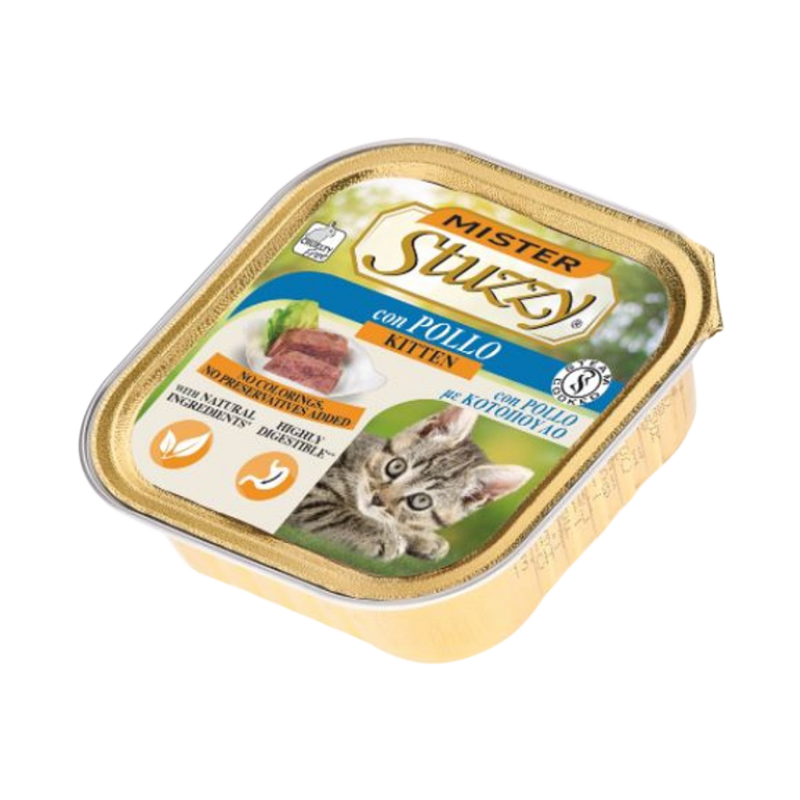 GATTO MISTER STUZZY 100GR VASCHETTA KITTEN POLLO