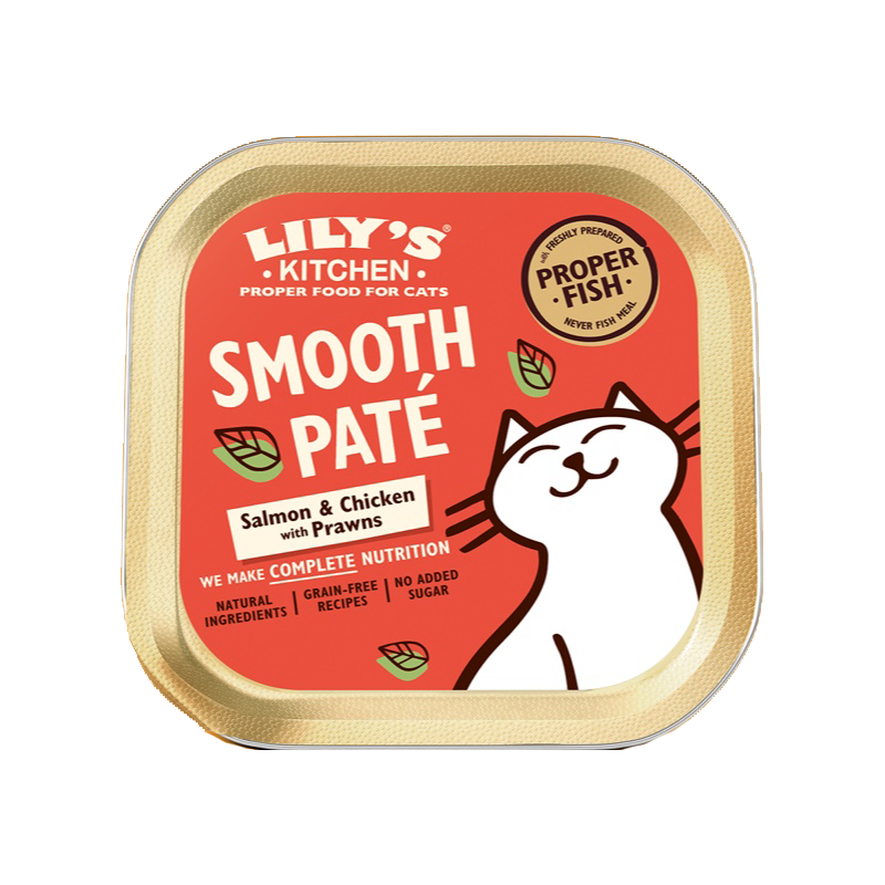 GATTO LILYS VASCHETTA 85GR GF PATE SALMONE POLLO