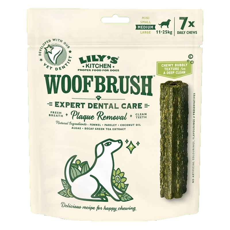 CANE SNACK LILYS WOOFBRUSH 7X28GR MED