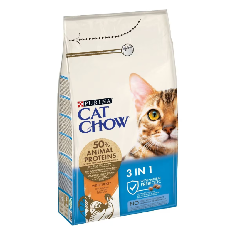 GATTO PURINA CHOW ADULT 3IN1 1.5KG