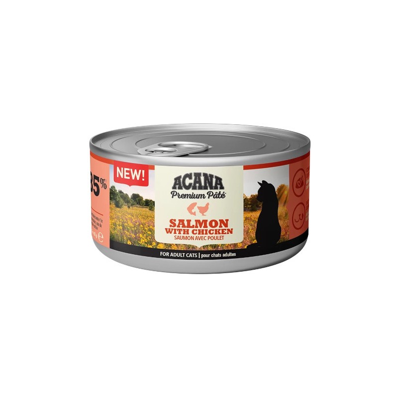 GATTO ACANA PATE 85GR SALMONE E POLLO