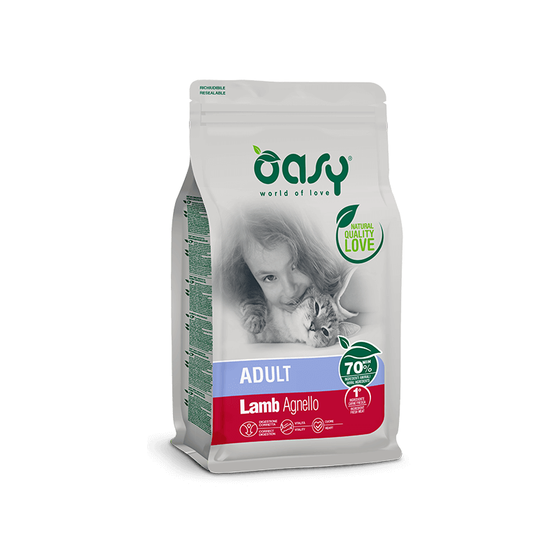 GATTO OASY ADULT 1.5KG AGNELLO