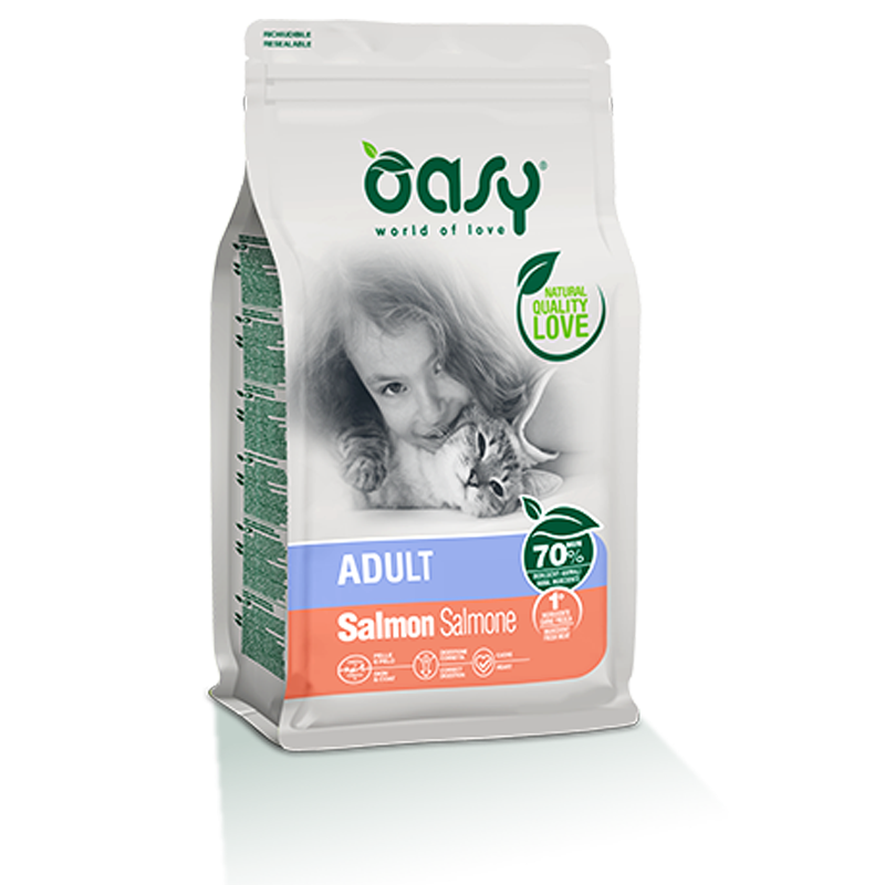 GATTO OASY ADULT 1.5KG SALMONE