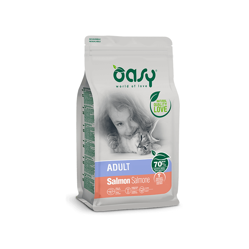 GATTO OASY ADULT 300GR SALMONE