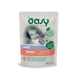 GATTO OASY BOCCONI ADULT 85GR BUSTA SALMONE SALSA