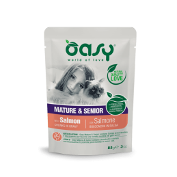 GATTO OASY BOCCONI MATURE 85GR BUSTA SALMONE SALSA