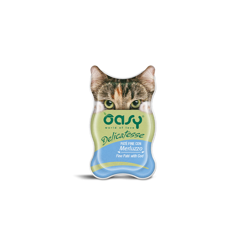 GATTO OASY DELICATESSE 85GR PATE MERLUZZO