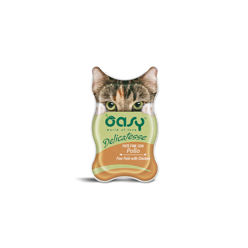 GATTO OASY DELICATESSE 85GR PATE POLLO