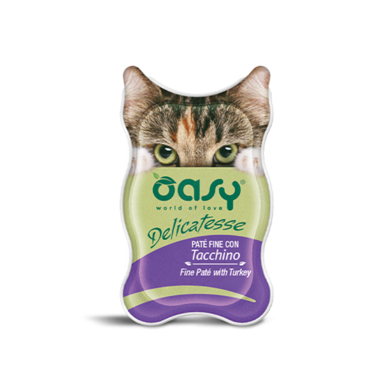 GATTO OASY DELICATESSE 85GR PATE TACCHINO