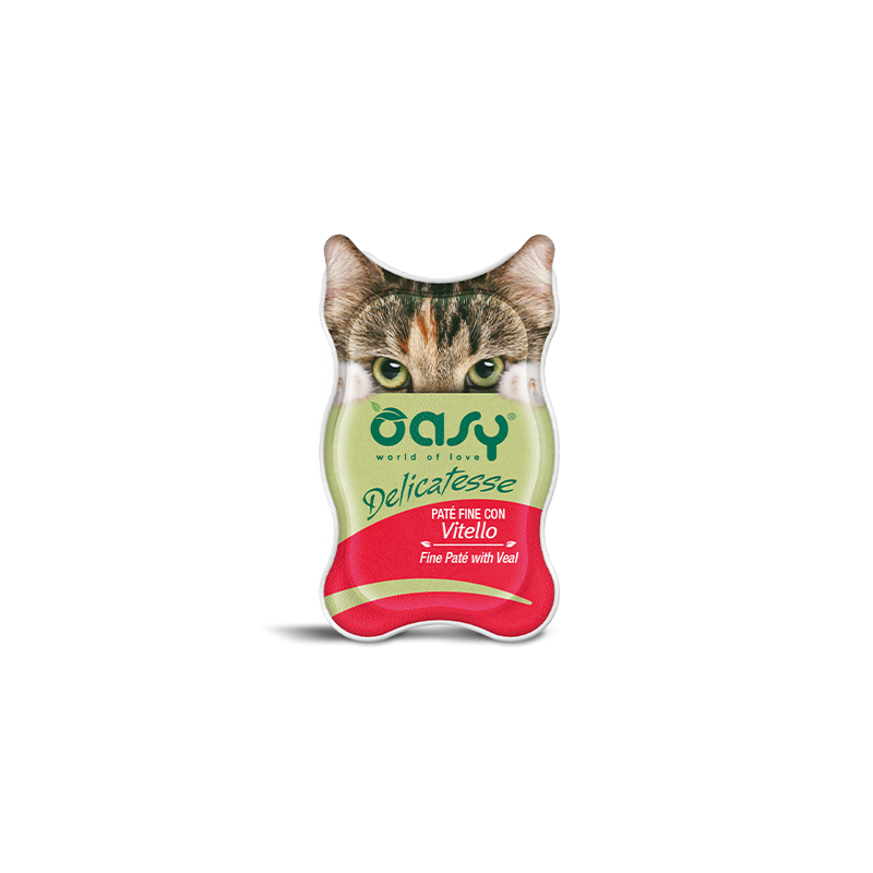 GATTO OASY DELICATESSE 85GR PATE VITELLO