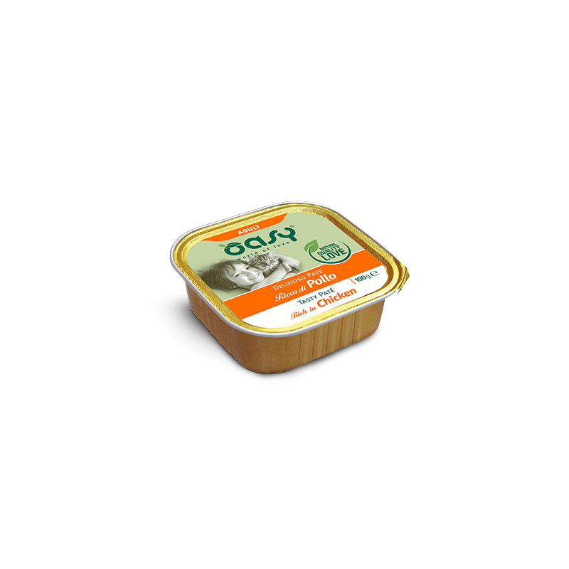 GATTO OASY DELIZIOSO PATE 100GR VASCHETTA POLLO