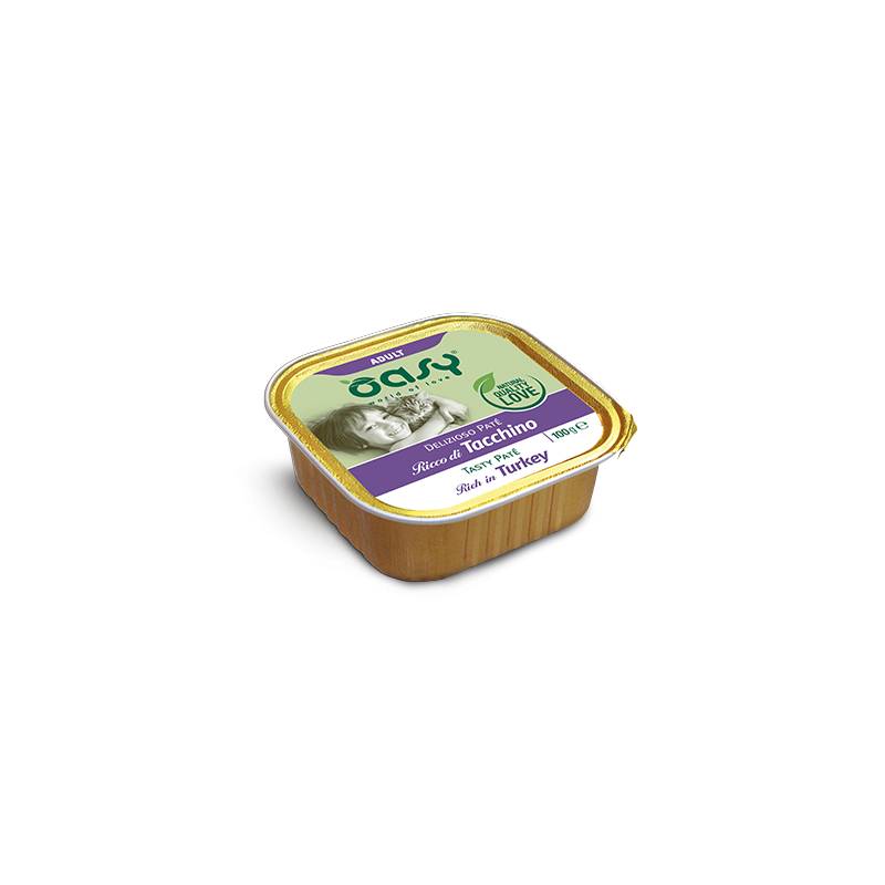 GATTO OASY DELIZIOSO PATE 100GR VASCHETTA TACCHINO