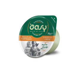 GATTO OASY MORE LOVE 70GR CUP POLLO FORMAGGIO