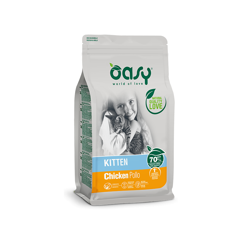 GATTO OASY KITTEN 300GR POLLO