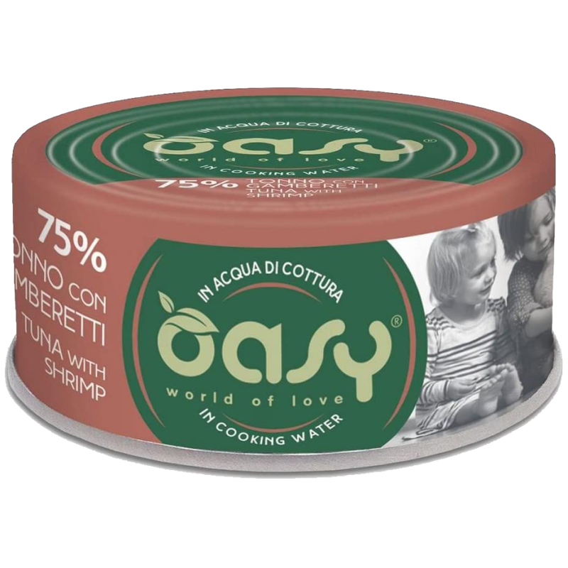 GATTO OASY MORE LOVE 70GR WATER TONNO GAMBERETTI