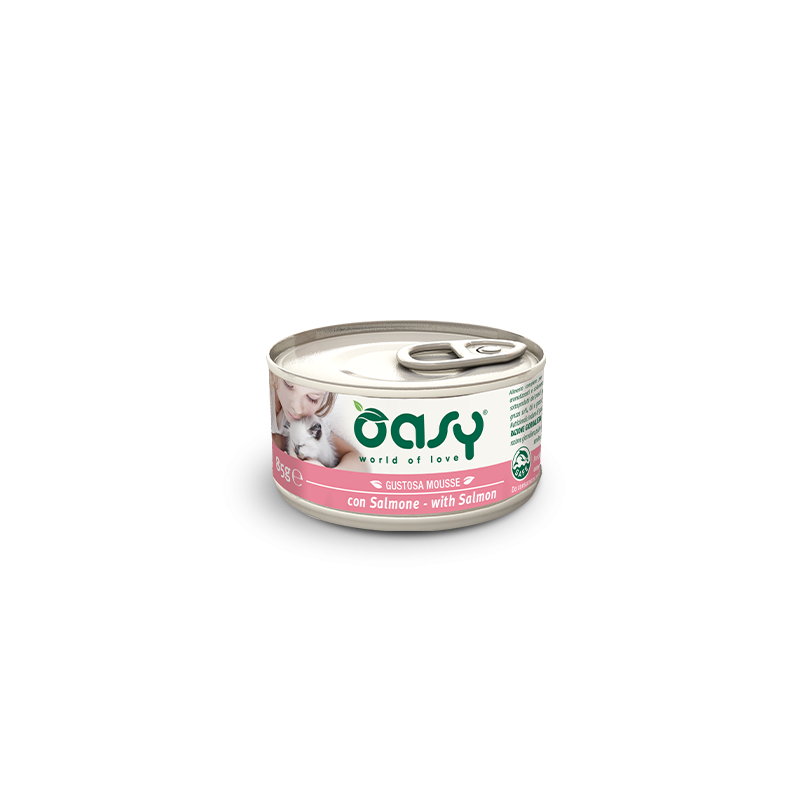 GATTO OASY MOUSSE 85GR SALMONE