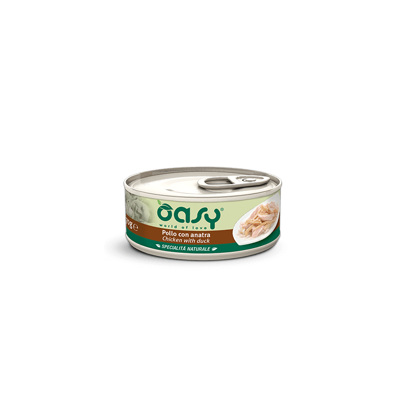 GATTO OASY WET ADULT 150GR POLLO CON ANATRA