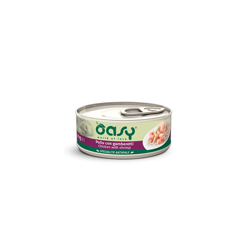 GATTO OASY WET ADULT 150GR POLLO CON GAMBERETTI