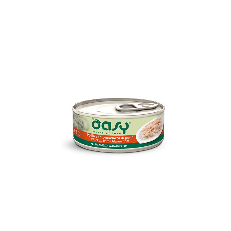 GATTO OASY WET ADULT 70GR POLLO CON PROSCIUTTO