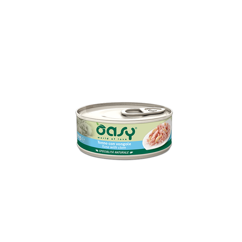 GATTO OASY WET ADULT 70GR TONNO CON VONGOLE