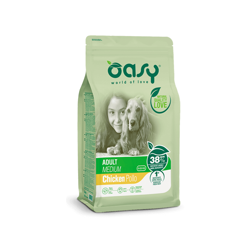 CANE OASY ADULT 12KG MEDIUM POLLO