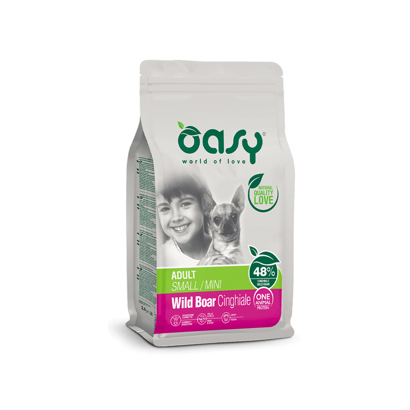 CANE OASY ADULT 800GR SMALL/MINI CINGHIALE