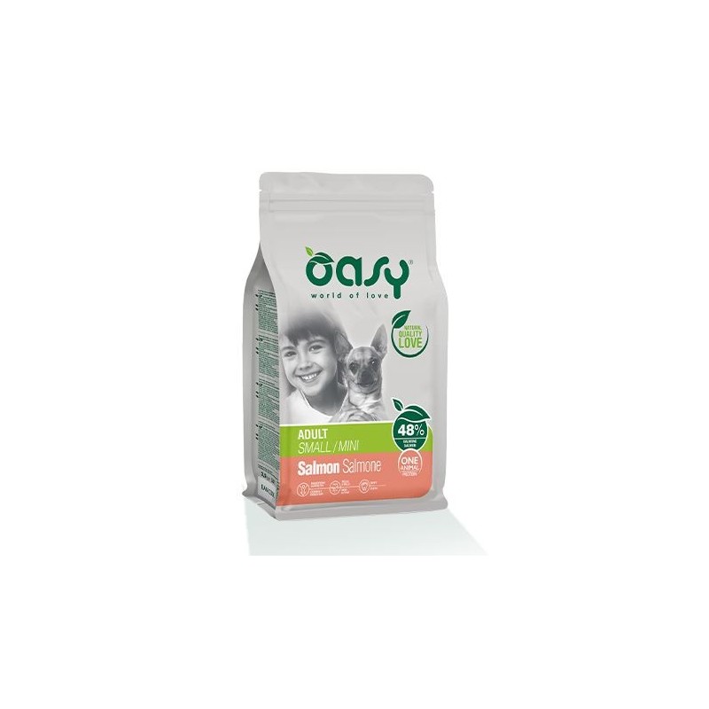 CANE OASY ADULT 800GR SMALL/MINI SALMONE