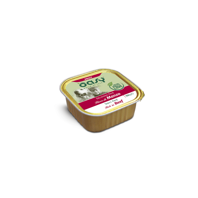 CANE OASY DELIZIOSO PATE 150GR VASCHETTA MANZO