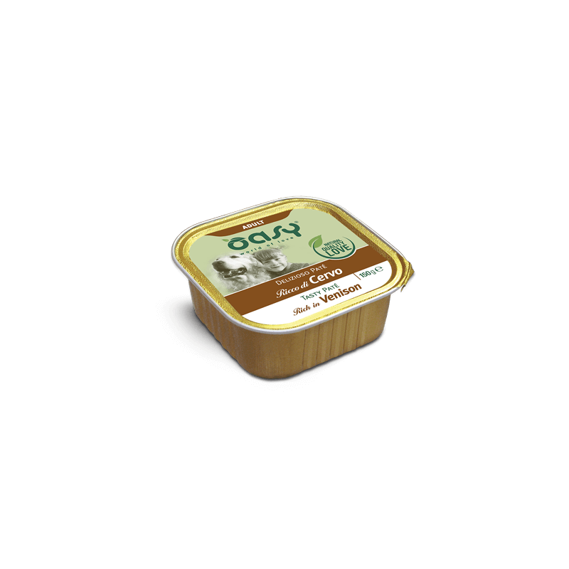 CANE OASY DELIZIOSO PATE 150GR VASCHETTA CERVO