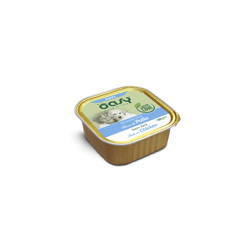 CANE OASY DELIZIOSO PATE 150GR VASCHETTA PUPPY POLLO