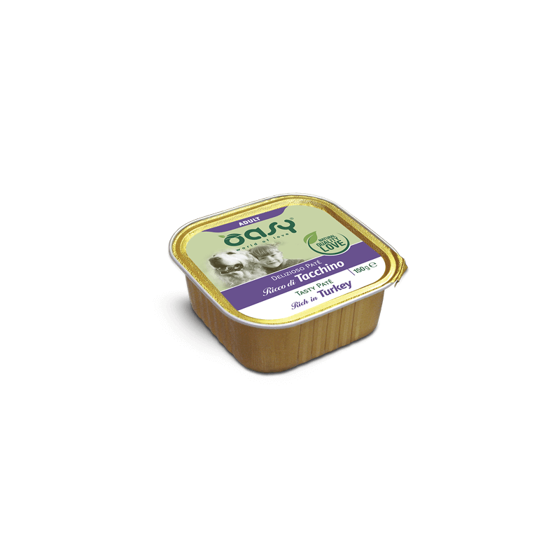 CANE OASY DELIZIOSO PATE 150GR VASCHETTA TACCHINO