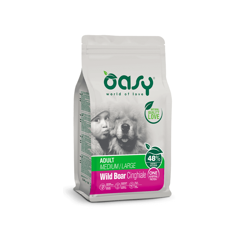 CANE OASY MONO PR.ADULT MD/LG 12KG CINGHIALE