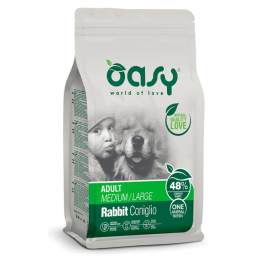 CANE OASY MONO PR.ADULT MD/LG 2.5KG CONIGLIO