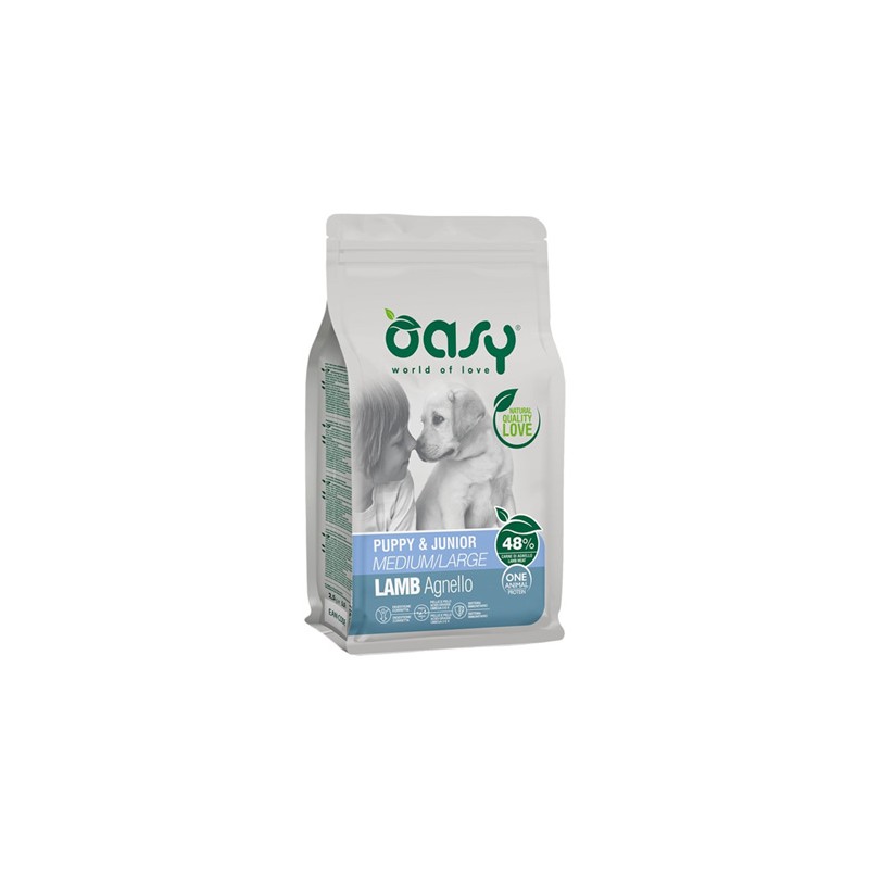 CANE OASY MONO PR.PUPPY MD/LG 12KG AGNELLO