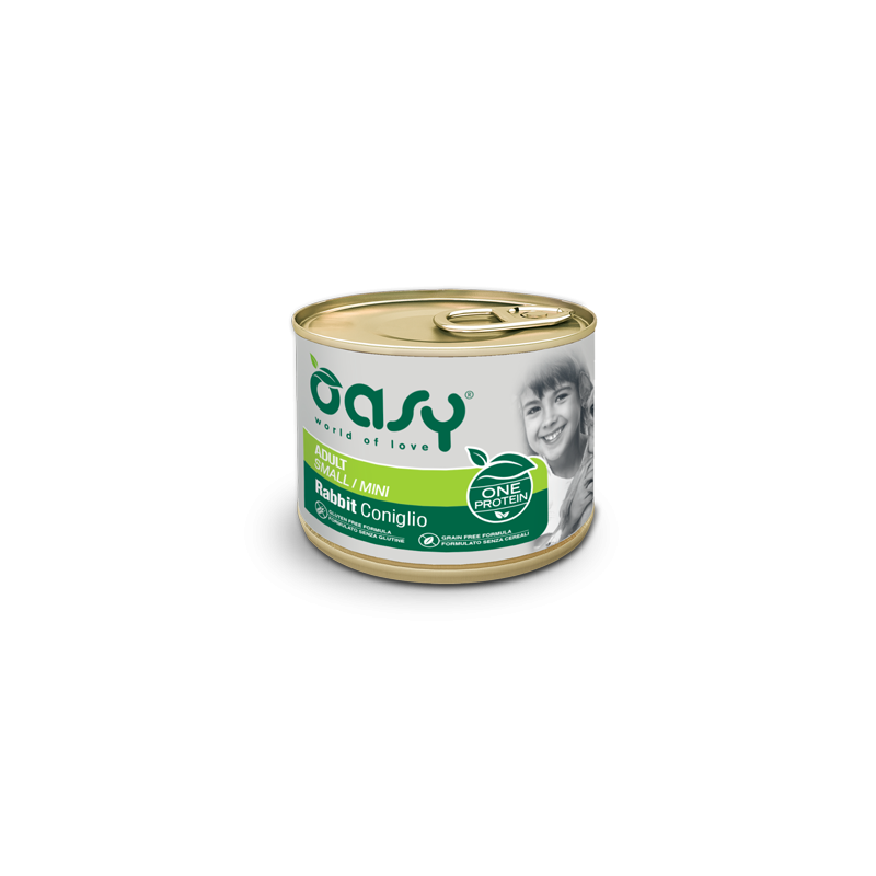 CANE OASY WET ADULT 200GR SMALL CONIGLIO