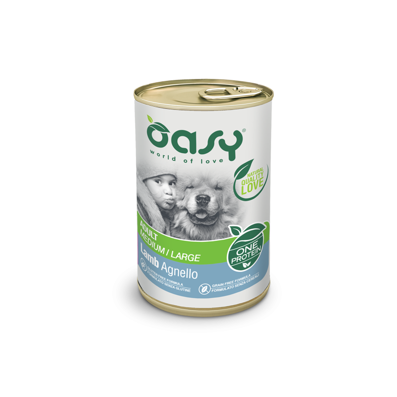 CANE OASY WET ALLBREED.400GR UMIDO AGNELLO