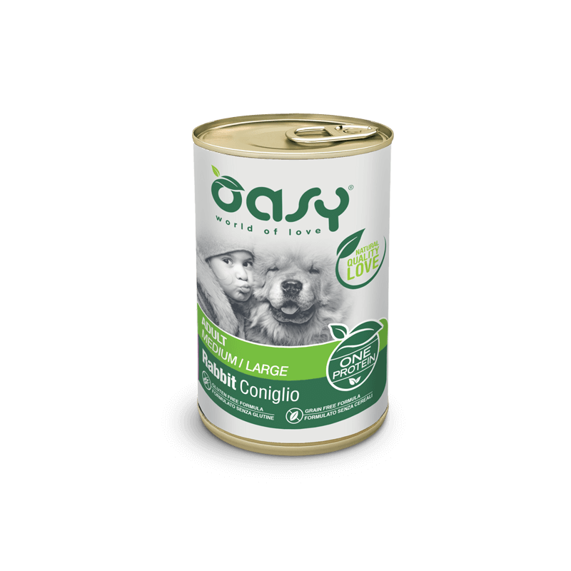 CANE OASY WET ALLBREED.400GR UMIDO CONIGLIO